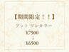 【期間限定!】フットネイル ワンカラー ¥6,500