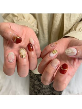 ロクサンサン(633)/ボルドー×ゴールド