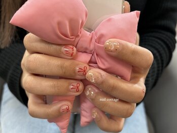 ネイルコテージ 新宿南口店(Nail cottage)/リボンネイル　