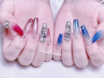 モナサロン(Mona salon)/グラデーションマグネットネイル