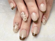 ヘアーアンドネイル ルシア(Hair&Nail Lucia)/ヒョウ柄×フレンチネイル！