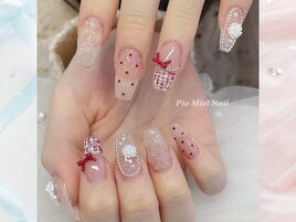 レッドリボン×ツイード×ハート