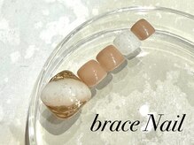 ブレスネイル(brace Nail)/ニュアンスフットネイルデザイン