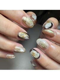 質感ニュアンスネイル♪