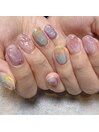 ぽこぽこニュアンスネイル