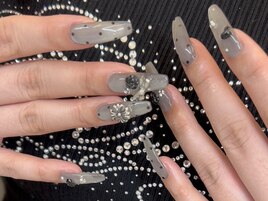 ブラックマグネットネイル