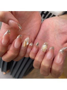 トータルサロン 白べぇーっ プラス/ガラスフレンチネイル