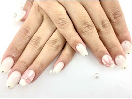 〇トレンドリボンワンホンネイル