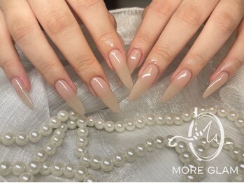 モアグラム 池袋東口店(More Glam)/チップ長さだしワンカラー