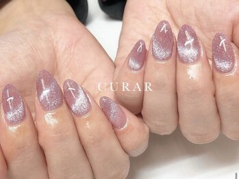 アイラッシュアンドネイル専門店 クラル(CURAR)の写真/選べるカラーを多数ご用意!SNSで大人気♪マグネットワンカラー（HAND/FOOT）繊細な輝きで大人可愛い★