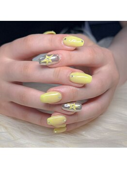 エムネイル ブランチ(Mネイル branch)/torino.__ミラー×星ネイル