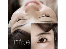 ミテ(mite.)/ブラウン　フラットラッシュ
