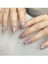 【お客様ネイル】マグリボン