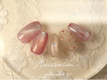 リュミエール(Lumiere)/ハートバカラネイル