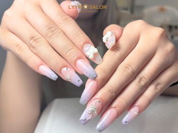 リームサロン 池袋店(LYYM SALON)/ラベンダーグラデ × リボン