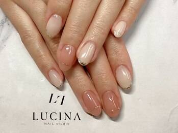 ネイルスタジオ ルキナ(LUCINA)/c-473 シンプルブライダルネイル