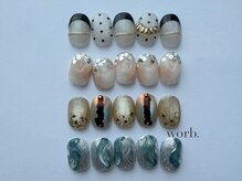 ワーブ(worb.)の雰囲気（月替わり定額ネイル(simple/design/gorgeous)各4種類）