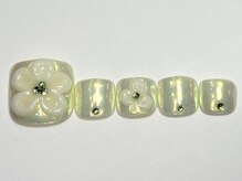 ネイルメゾン 渋谷店(NAIL MAISON)/オーロラぷっくり花￥8500