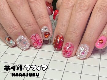 ネイルマフィア 原宿(NAIL MAFIA)の写真/《初回オフ無料＆2回目以降は１ヶ月以内オフ無料》フィルイン技術でモチの良いジェルを♪