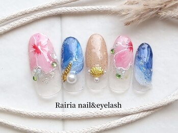 ハイビスカス海ネイル