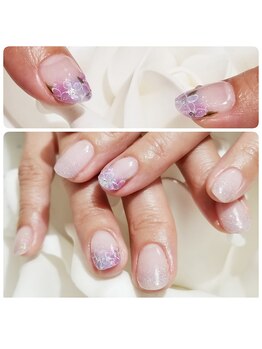 キープ ネイルサロン(KEEP)/紫陽花ネイル♪