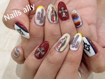 ネイルズアリー 立川店(Nails ally)/ネイルプリンター×メキシカン