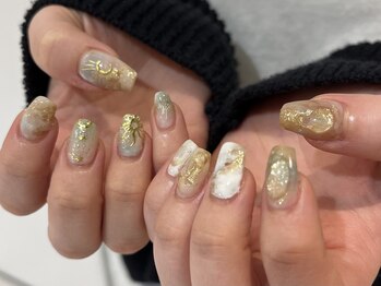 コム 草加マルイ店(com by neolive)/ニュアンスネイル*10400円