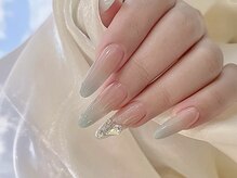 Best Nail 銀座店【ワンホンネイル・スカルプ・パラジェル・上品ジェルネイル】/ブルーネイル