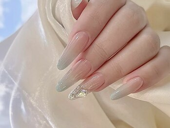 Best Nail 銀座店【ワンホンネイル・スカルプ・パラジェル・上品ジェルネイル】/ブルーネイル