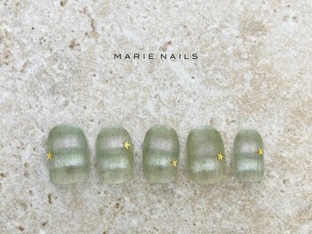 マリーネイルズ 表参道店(MARIE NAILS)/定額￥7,700 ストライプ 0430a