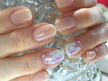 ネイル サロン コービーズ(nail salon COBES)/上品ポイントフラワー☆