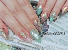 ネイルサロン カラーエイト(Nailsalon COLOR.8)/ジェルやり放題・シェル・大理石