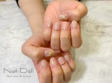 ネイルドール(Nail Doll)/ピンク×オーロラ