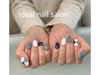 イデア(IDEAL)/アーガイルニットネイル