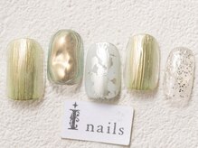 アイネイルズ 渋谷店(I nails)/サマーグリーンゴールド