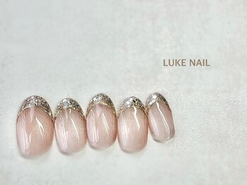 ルークネイル 恵比寿店(LUKE NAIL)/微粒子マグネットガラスフレンチ