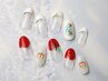 【毎回オフ無料】シンプル☆フルーツ＆マリンnail¥6990