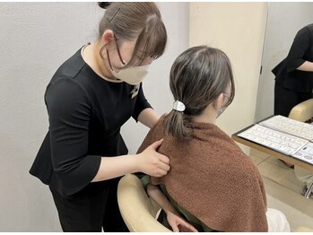 エムスラッシュ スパ 本牧店(M.SLASH)の写真/【お着替え不要!お出かけ前にも◎】ドライでも可能の為オイルが苦手な人にオススメ★凝り固まった首肩に♪