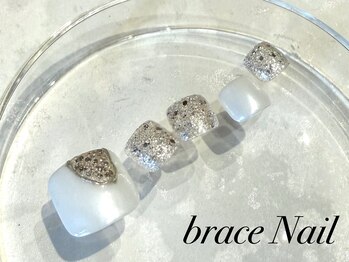ブレスネイル(brace Nail)/ニュアンスフットネイルデザイン