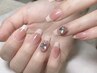 [Hand]チークネイル×フレンチ
