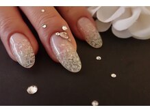 フェリーチェ(nail salon＆school felice)/長さだし☆ラメスカルプ