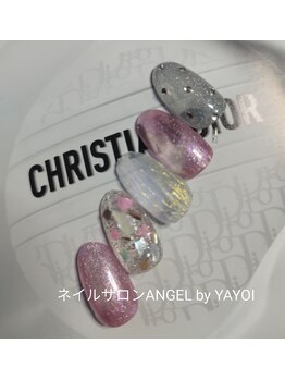 エンジェル 葛飾(ANGEL)/透け感ありのピンクネイル