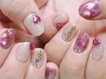 ミューフ(Miuf)/バレンタインハートネイル☆