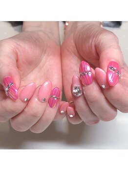 ネイルサロン マハロ 横浜四季の森フォレオ店(Nail Salon Mahalo)/バカラ＆オーロラミラー