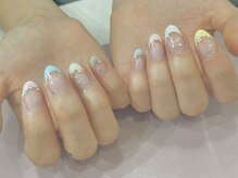 サロン クオーレ(SALON CUORE)/夏っぽフレンチネイル