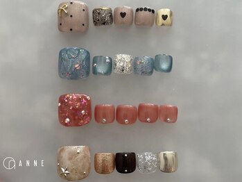 アンネ 梅田 ALLYS店(ANNE)/foot art design7月☆パラジェル