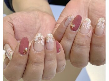 ネイルズ ララ(nails Lala)/フラワーネイル。