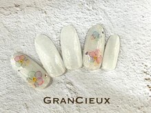 クアトログランシュ 青葉台(QUATRO×GranCieux)/オーロラ フラワー ネイル