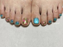 エレガネイル(elega nail)/マグネット×ミラーネイル