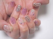 ネイル アトリエ コモード(nail atelier Comodo)/ニュアンスネイル [pink purple]